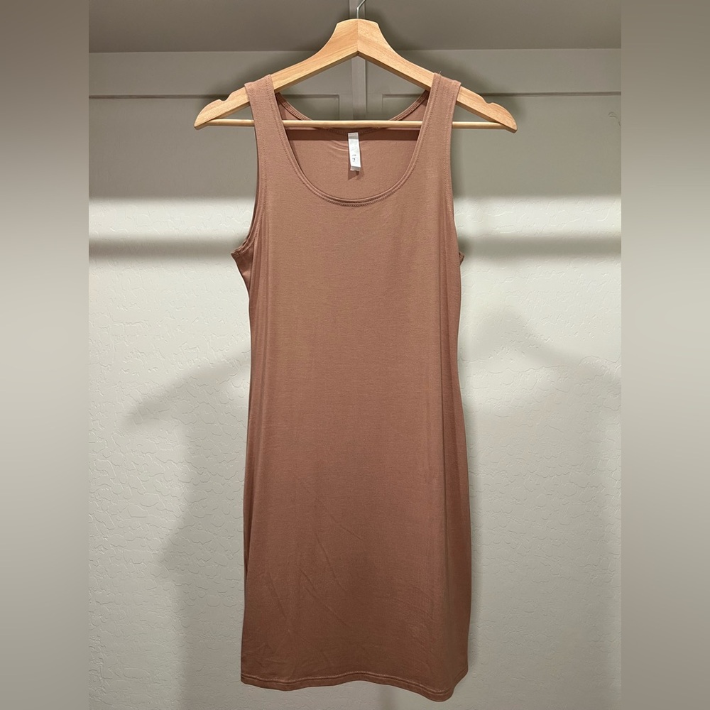 Nude Blush Pink Sleeveless Dress